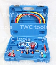 ALSO เกจ์ชุดวัดน้ำยาแอร์ เกจ์ชาร์ตน้ำยาแอร์ เกจชาร์ต เกจน้ำยาแอร์ R-22 R-134a R-410a R-32