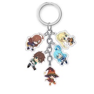 Megumin Konosuba Keychain,Anime Gods Blessing on This Wonderful World! Cosplay Key Chain Accessories