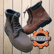 GUZZI MEN'S SAFETY SHOE # G922 # SAFETY BOOTS # GENIUS LEATHER # KASUT SAFETY LELAKI KULIT # LACE AN