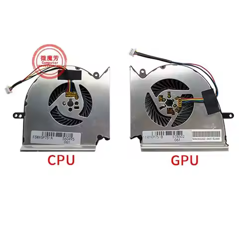 New Laptop cpu cooling fan For MSI GL75 Leopard 9SC 9SCK 9SD 9SDK 9SE 9SEK 9SFK 9SGK 10SCSK 10SCSR 1