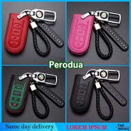 Sarung Kunci Perodua MYVI ARUZ 2018 - 2021 AXIA ALZA 2018 - 2022 BEZZA 2018 - 2025 Leather Remote Ca