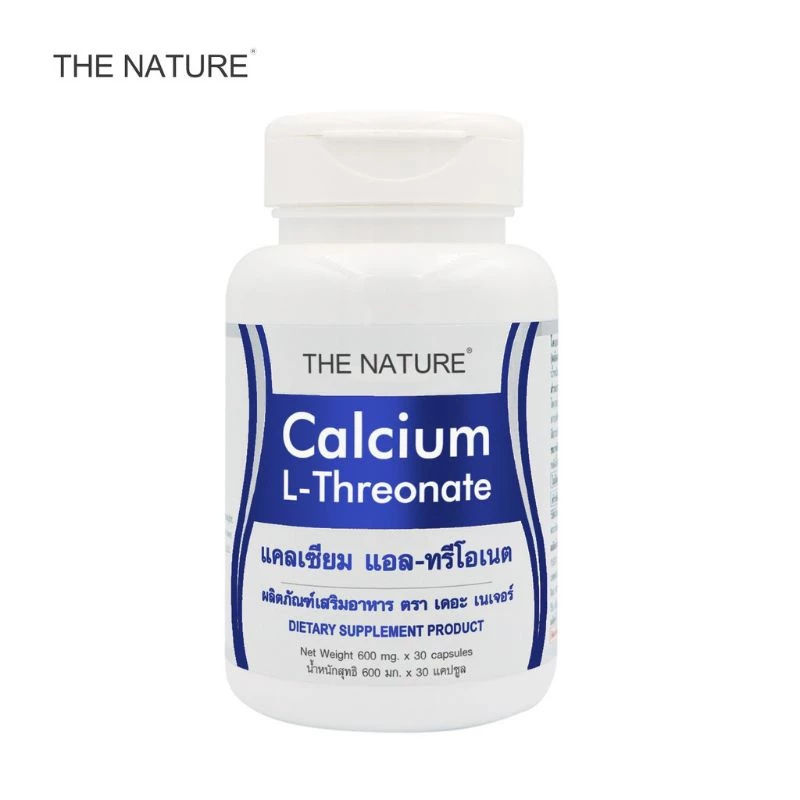 Calcium L-Threonate
Brand: The Nature

ชื่อสินค้า: แคลเซียม แอล-ทรีโอเนต
แบรนด์: เดอะ เนเจอร์

1 bottle contains 30 capsules