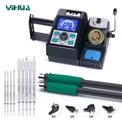 YIHUA 982 Repaid Heating Soldering Iron Staion Compatibled C210 Solder Iron Handle Electronic Weldin