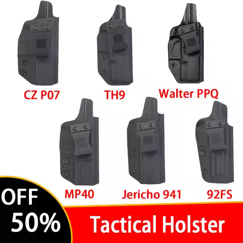IWB Kydex Holster Berett 92fs G26 cz p07 jericho 941 For G2C 1911 Walter PPQ TH9 MP40 Inside Waistba