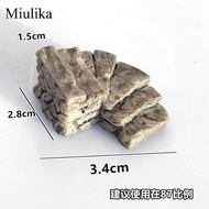 Miulika Miniature Garden Park Steps for DIY Micro Long Stone Slab Path 5pcs