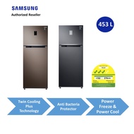 Samsung 453L Fridge RT46K6237BS Black / RT46K6237DX Brown Twin Cooling Plus Top Mount Freezer | Power Freeze