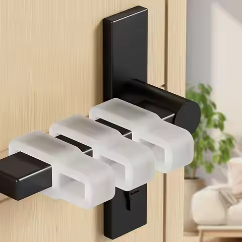 Soft Silicone Door Knob Stopper Door Knob Protective Cover No Drilling Door Bumper Stopper Furniture