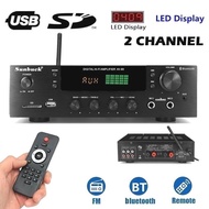 LAYAR Audio Amplifier Player SD card USB Flashdisk File Song MP3 Bluetooth 5.0 Home Theater FM Radio