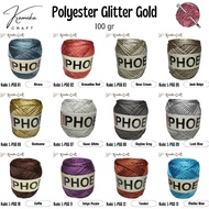 Polyester Glitter Gold d27 Phoenix Knitting Yarn/ (PGG)