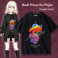 BanG Dream Ave Mujica Merchandise Triangle Chuhua Same Style cos Short-Sleeved T-Shirt Men Women Sum