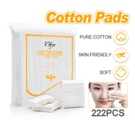 Cotton Wool Puffsสำลีแผ่นรีดขอบ เช็ดหน้า222แผ่น/ห่อ เช็ดเครื่องสำอางHZ472