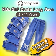 BABYLOUS Kids Girls' Jeans Denim JeansGirl Girls' Long Pants Jeans for Girls Girls Jeans