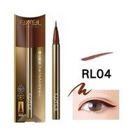 Ready Stock ❤Xiaoai Japanese Goods❤ EXCEL Stunning Color Perfect Liquid Eyeliner RL04 Caramel Brown 
