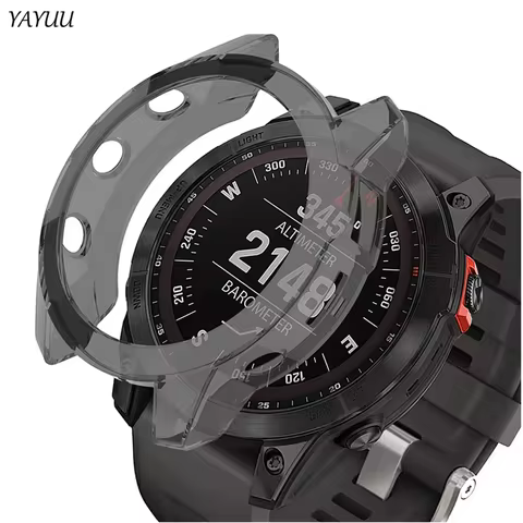 YAYUU Slim Soft TPU Protective Case for Garmin Fenix 7X/7/7S Solar/Sapphire Solar Durable Shockproof