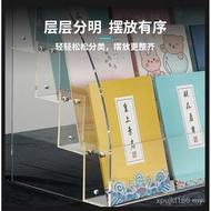 Supermarket Ladder Storage Rack Shelf Stationery Store Pen Holder Notebook Transparent Acrylic Displ