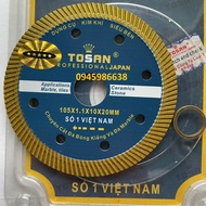 LƯỠI CẮT GẠCH ĐA NĂNG CAO CẤP TOSAN 105MM. Lưỡi cắt gạch đa năng hàng xịn 105mm lưỡi cắt bê tông cắt