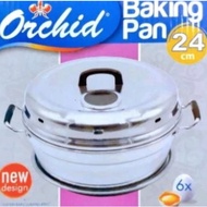 [ISTY] Orchid Baking Pan 24cm Beking 6 Eggs Baking/ 6 eggs 24cm stainless Steel Baking Cake/