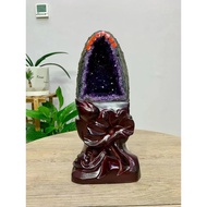 Imperial Purple Top Uruguay Amethyst Cave 5.03kg Purple Qi Donglai Money Exorcising Evil Prevent Vil