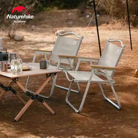 Naturehike Portable Folding Outdoor Camping Armchair Ultralight Dining Chair Beach Fishing Backrest 