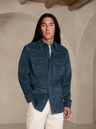 Kemeja Suede Pria BR