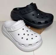 Crocs Unisex Crush Clogs 厚底增高洞洞鞋 ☁️ [White 白 / Black 黑]