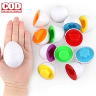 (PAY ON DELIVERY) QUANLE Montessori Children's Toy 3D Egg Puzzle Children Toy 6PCS - QL7717