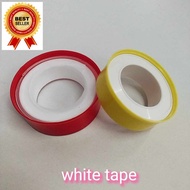 white tape avoid leaking gas / water pipe pita putih air paip skru insulated aircond nuts / water heater installation