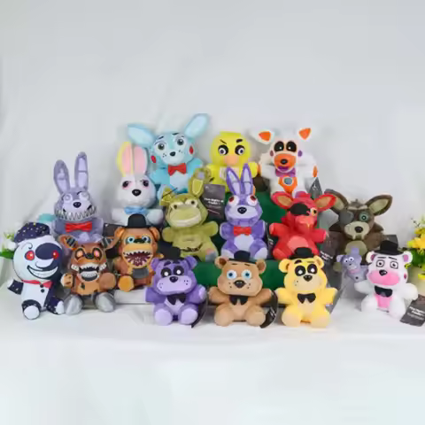 FNAF 18cm Plush Toys Bonnie Bear Foxy Cute Cartoon Stuffed Dolls Five Night at Freddy's Freddy Games