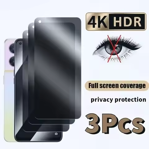 3Pcs Privacy Tempered Screen Protector Reno 8 7 6 Pro 4 5 Lite For OPPO A74 A54s A96 5G A94 A17 A77 