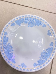 Corelle 4 Pcs Vitrelle Tempered Glass Bread and Butter Plate / Dessert Plate / Pinggan Kuih Kaca blue hydrangea