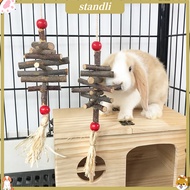 [standli] Pet Chew Toy Hanging Hook Natural Wood Branch Rabbit Hamster Chinchilla Guinea Pig Squirre