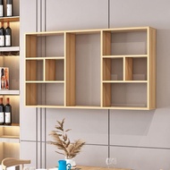 QZ👏Wall-Mounted Shelf Wall-Mounted Shelf Bookshelf Wine Rack Wine Cabinet Wall-Mounted Wall Cabinet Bedroom Living Room