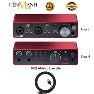 [Trả góp 0%] [Chính Hãng BH 3 Năm] Focusrite Scarlett 2i2 Gen 4 Gen 3 Sound Card Âm Thanh - Focus US
