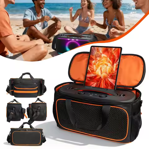 Portable Wireless Bluetooth-compateble Sound-Transmitting Fabric Pouches for JBL PARTYBOX ON THE GO2