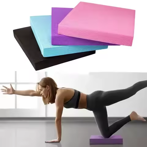 35*40cm TPE Yoga Mat Soft Balance Pad Waterproof Cushion Trainer Gym Pilates Block Fitness Knee Pad