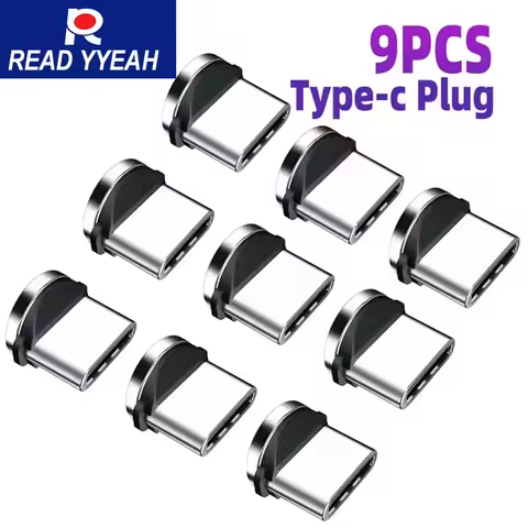 9pcs Converter Cable Adapter For Mobile Phone 360 Degree Charging Rotation Magnetic Multi Snelle Lad
