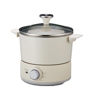 Peacock electric fryer, electric pot, table fryer, kushikatsu, fried foods, tempura, cheese fondue, oil fondue, 900W fryer with lid, white WCT-90W.