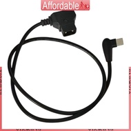 GLO 50cm 19 6inch D-TAP to Type C Connectors Adapters Cable V-port Iron Head Video Power Cord Extens