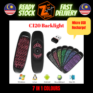 c120 2.4G Wireless Air Mouse with Keyboard Smart Remote Control for TV Box PC TV