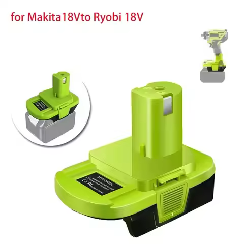 MT20RNL Battery Adapter High Quality For Ryobi 18V Tools,Converts For Makita 18V Li-Ion Battery To R