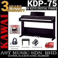 Kawai KDP-75 Digital Home Piano - Embossed Black (KDP75 / KDP 75)