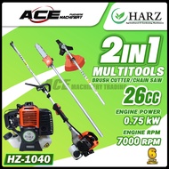 [HARZ] HZ-1040 GASOLINE 2-STROKE 2IN1 MULTITOOLS BRUSH CUTTER/CHAIN SAW 33cc/0.9kW/6500rpm