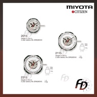 Citizen 2015 / 2115 / 2315 Miyota Quartz Watch Machine Movement (Made in Japan) Replacement Parts En