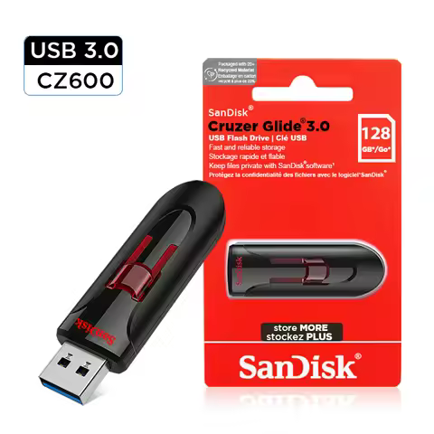 100%SanDisk CZ600 USB Flash Drive memory-stick USB 3.0 Pendrive 16GB 32GB 64GB 128GB Stick pendrive 