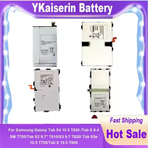 EB-BT725ABU Tablet Battery For Samsung Galaxy Tab S S2 S3 S5E 8.0 9.7 10.5 T720 SM-T825C T820 T800 T