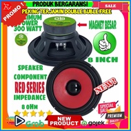 MERAH Speaker Component 3R 8Inch Red Woofer Magnet Large 300 Watt 8 Ohm