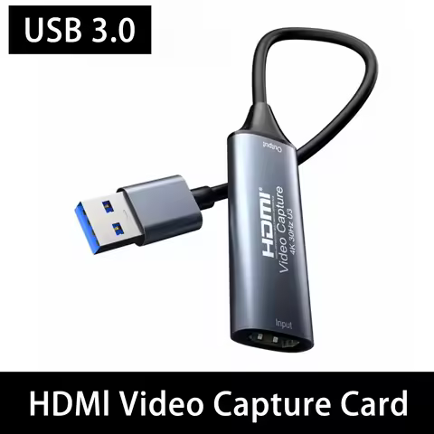 USB-A 3.0 Video Capture Card 4K HDMI-compatible to USB-C 2.0 Type-C Game Grabber Record For Switch X