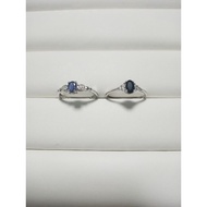 Adjustable S925 Natural Gemstone Rings (Sapphire)