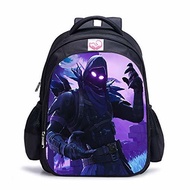 Fortnite Backpack School Backpack for Boys Girls Large Capacity Shoulder Bag (B, L)