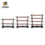 KOZEEY Wood Sword Stand Medieval Sword Samurai Sword Display Stand Katana Sword Holder Sword Knives 